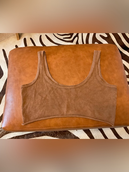 Joah Brown Tops - Joah Brown Cropped Tank Top in Warm Brown